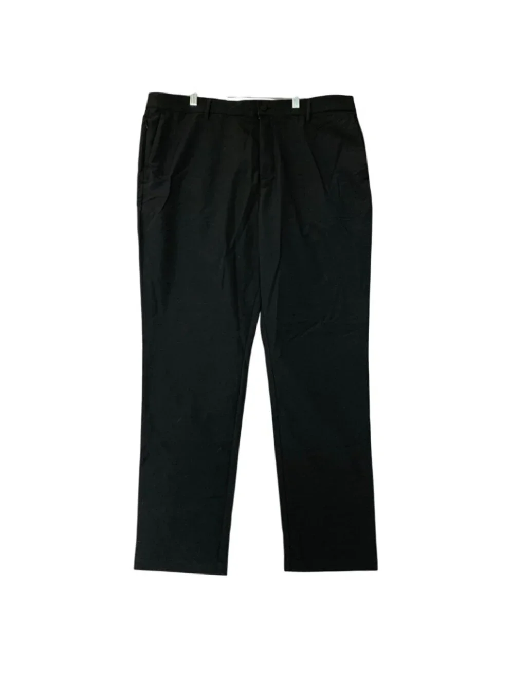 NWT Banana Republic Men's 38x32 Flat Front Tech Pants Black Slim Fit Stretch